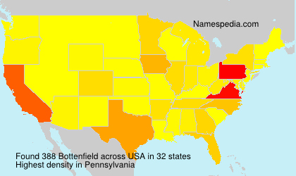 Surname Bottenfield in USA Surname Bottenfield in USA