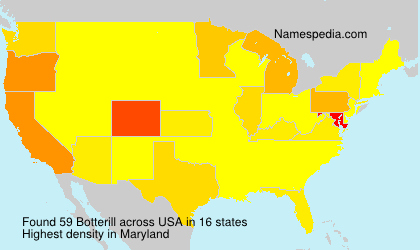 Surname Botterill in USA Surname Botterill in USA