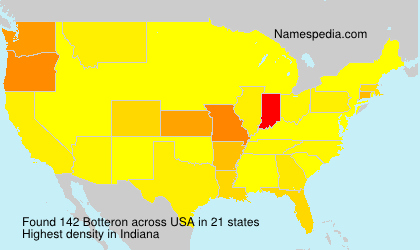 Surname Botteron in USA Surname Botteron in USA