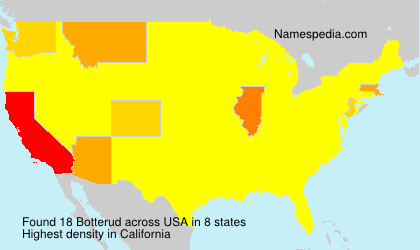 Surname Botterud in USA Surname Botterud in USA