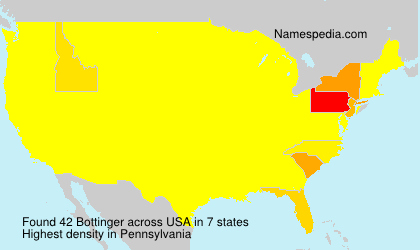 Surname Bottinger in USA Surname Bottinger in USA
