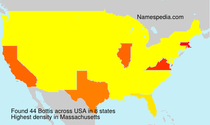 Surname Bottis in USA Surname Bottis in USA