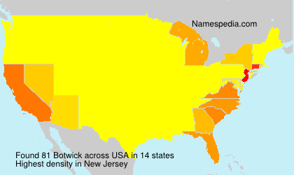 Surname Botwick in USA Surname Botwick in USA