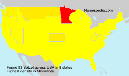 Surname Botzet in USA Surname Botzet in USA