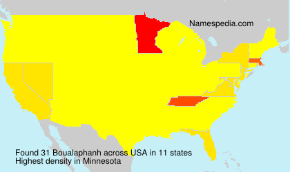 Surname Boualaphanh in USA Surname Boualaphanh in USA