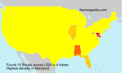 Surname Boube in USA Surname Boube in USA