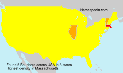 Surname Boucherd in USA Surname Boucherd in USA