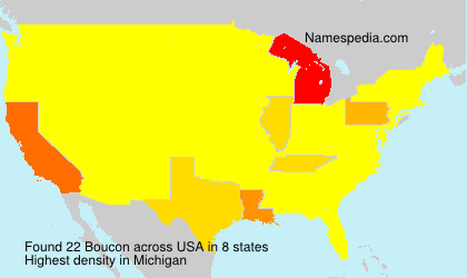 Surname Boucon in USA Surname Boucon in USA