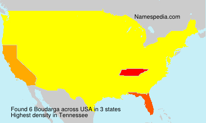 Surname Boudarga in USA Surname Boudarga in USA
