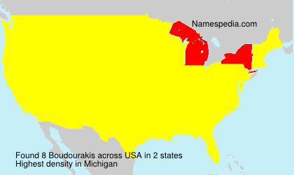Surname Boudourakis in USA Surname Boudourakis in USA