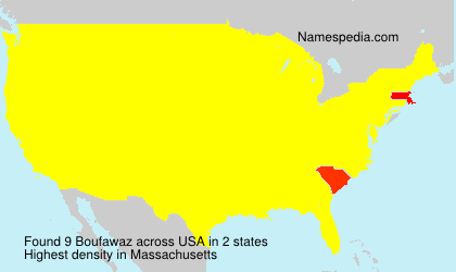 Surname Boufawaz in USA