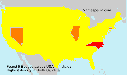 Surname Bougue in USA Surname Bougue in USA