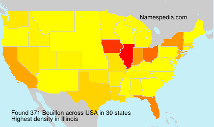 Surname Bouillon in USA Surname Bouillon in USA