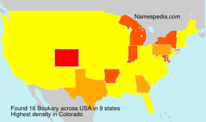 Surname Boukary in USA Surname Boukary in USA