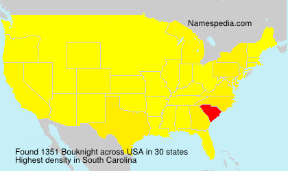 Surname Bouknight in USA Surname Bouknight in USA