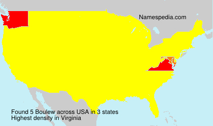 Surname Boulew in USA Surname Boulew in USA