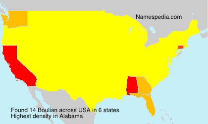 Surname Boulian in USA Surname Boulian in USA
