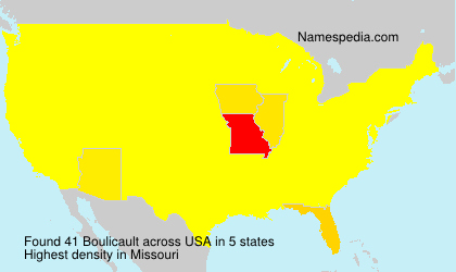 Surname Boulicault in USA Surname Boulicault in USA