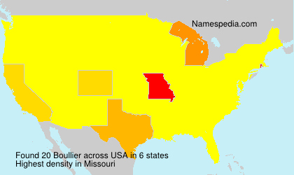 Surname Boullier in USA Surname Boullier in USA