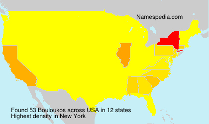Surname Bouloukos in USA Surname Bouloukos in USA