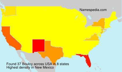 Surname Bouloy in USA Surname Bouloy in USA