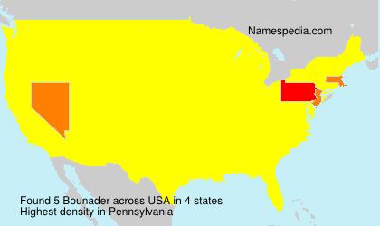 Surname Bounader in USA Surname Bounader in USA