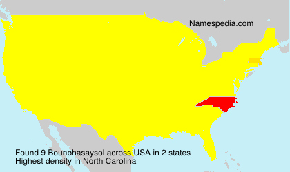 Surname Bounphasaysol in USA Surname Bounphasaysol in USA