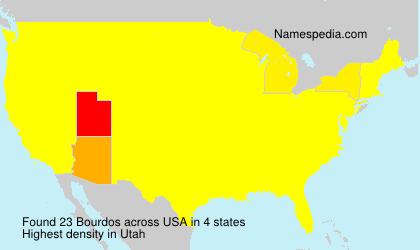 Surname Bourdos in USA