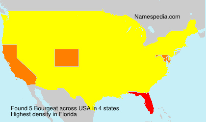 Surname Bourgeat in USA Surname Bourgeat in USA