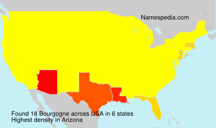 Surname Bourgogne in USA Surname Bourgogne in USA