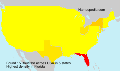 Surname Bousfiha in USA Surname Bousfiha in USA