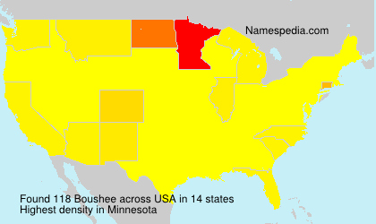 Surname Boushee in USA Surname Boushee in USA
