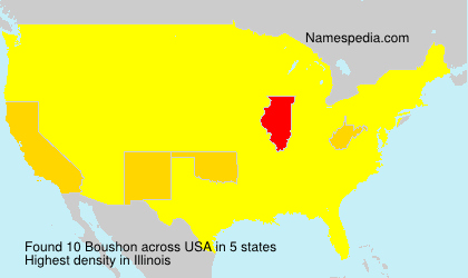 Surname Boushon in USA Surname Boushon in USA