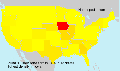 Surname Bousselot in USA Surname Bousselot in USA