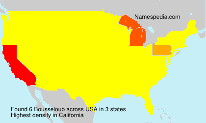 Surname Bousseloub in USA Surname Bousseloub in USA