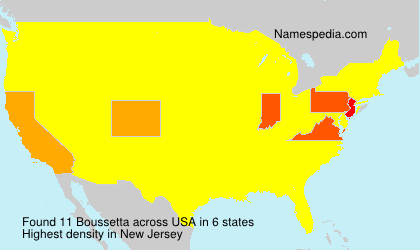 Surname Boussetta in USA Surname Boussetta in USA