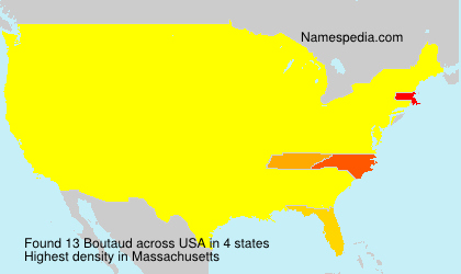Surname Boutaud in USA Surname Boutaud in USA