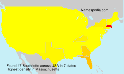 Surname Bouthilette in USA Surname Bouthilette in USA