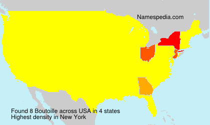 Surname Boutoille in USA