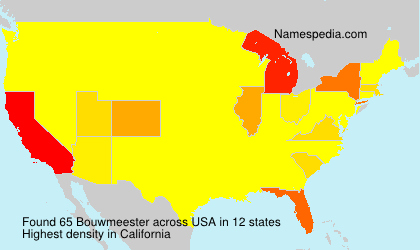 Surname Bouwmeester in USA Surname Bouwmeester in USA