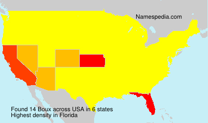 Surname Boux in USA Surname Boux in USA