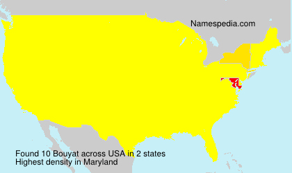 Surname Bouyat in USA Surname Bouyat in USA