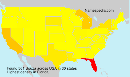 Surname Bouza in USA Surname Bouza in USA