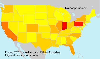Surname Bovard in USA Surname Bovard in USA