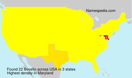 Surname Bovello in USA Surname Bovello in USA