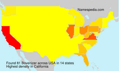 Surname Bovenizer in USA Surname Bovenizer in USA