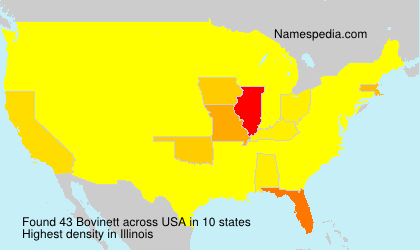 Surname Bovinett in USA Surname Bovinett in USA