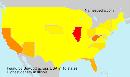 Surname Bowcott in USA Surname Bowcott in USA