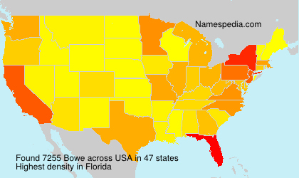 Surname Bowe in USA Surname Bowe in USA