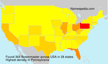 Surname Bowermaster in USA Surname Bowermaster in USA